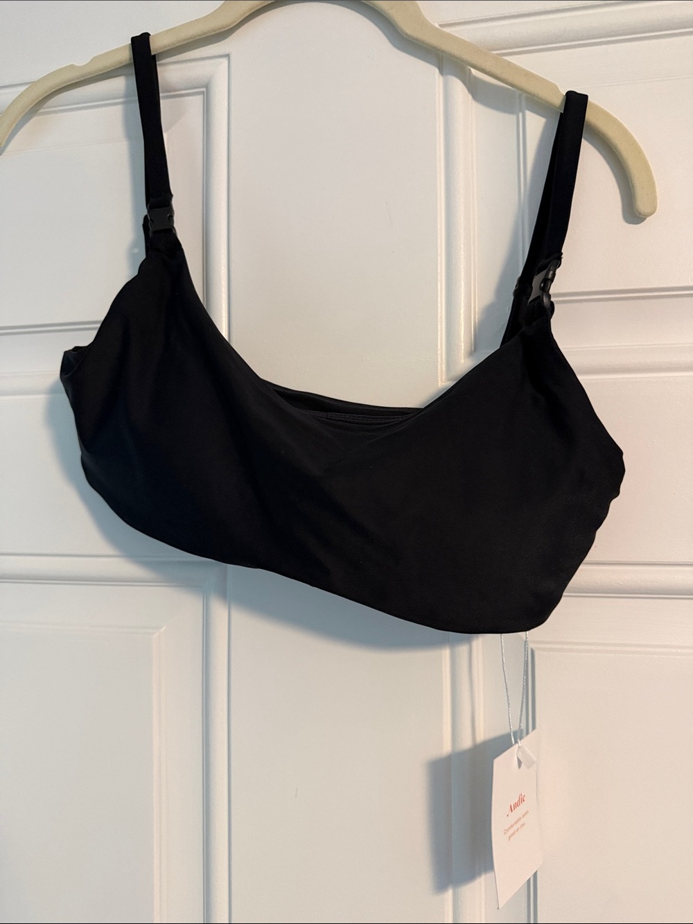 Andie Black Scoop Swim Bralette “The Riviera Top”